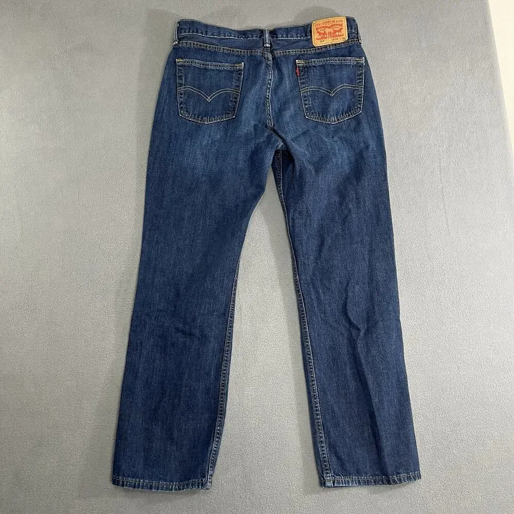 Levis 514 Jeans Mens 34X30 Blue Slim Straight Rocker Classicore Gorpcore Denim